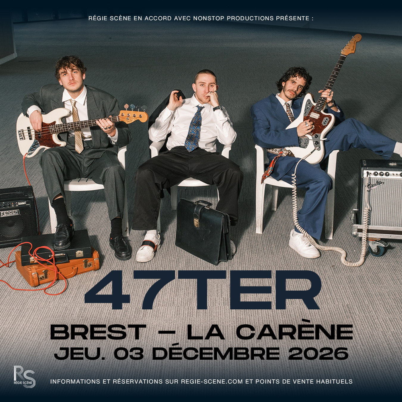 47ter en concert à La Carène le Jeu 3 déc